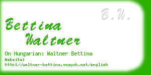 bettina waltner business card